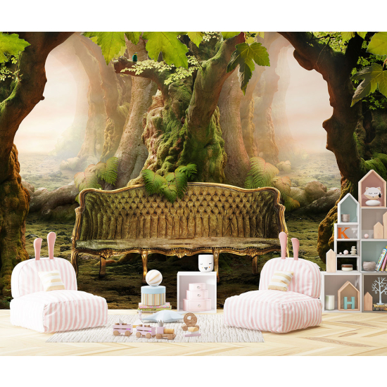 Carta da parati panoramica per bambini - Divano romantico