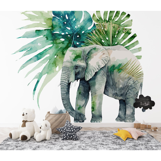 Carta da parati panoramica per bambini - Elefante