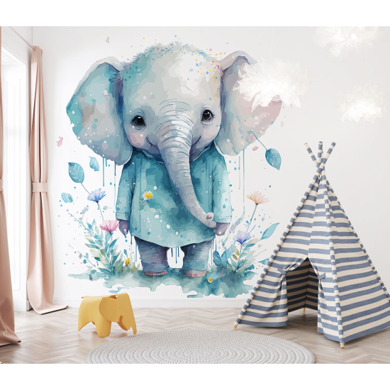 Carta da parati panoramica per bambini - Elefante