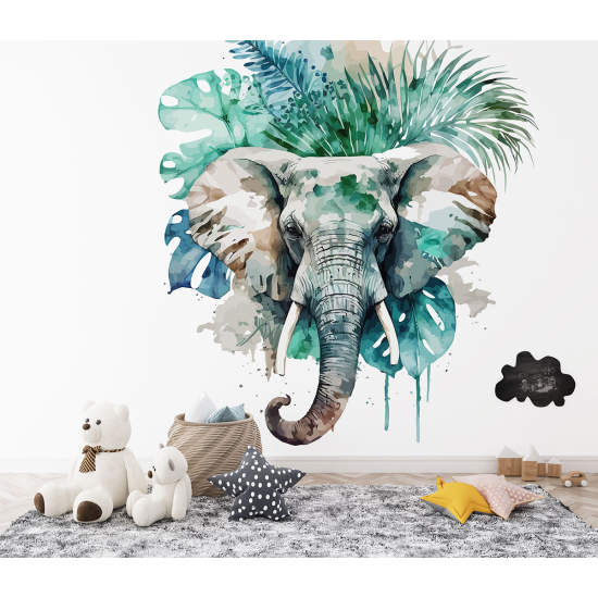 Carta da parati panoramica per bambini - Elefante