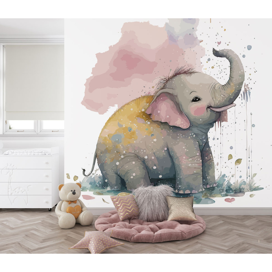 Carta da parati panoramica per bambini - Elefante