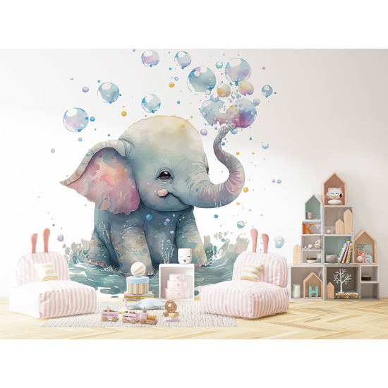 Carta da parati panoramica per bambini - Elefante