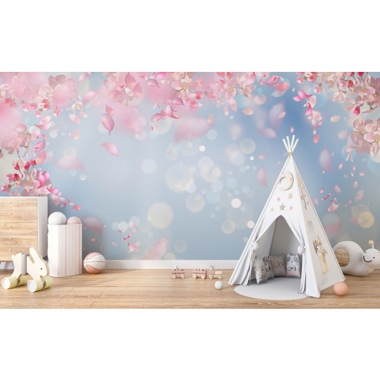 Carta da parati panoramica per bambini - Fiori