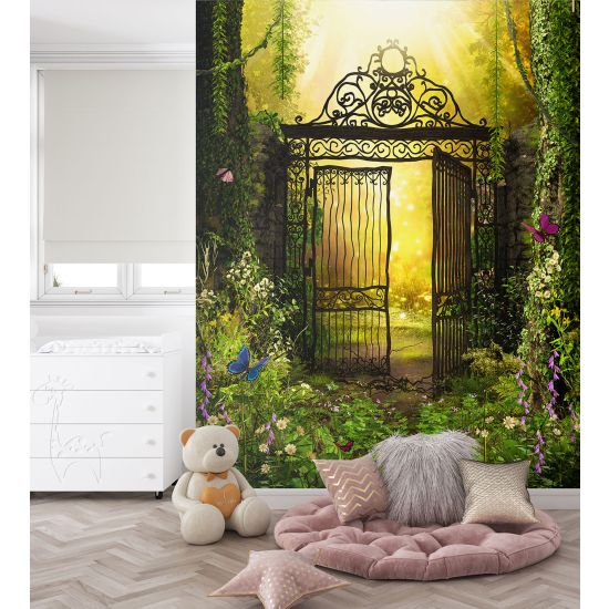 Carta da parati panoramica per bambini - Giardino incantato
