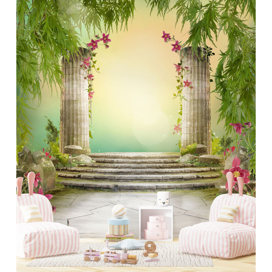 Carta da parati panoramica per bambini - Giardino magico