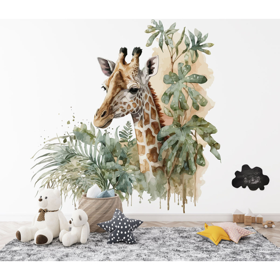Carta da parati panoramica per bambini - Giraffa
