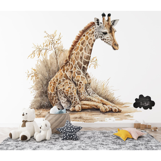 Carta da parati panoramica per bambini - Giraffa