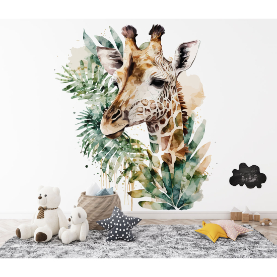 Carta da parati panoramica per bambini - Giraffa