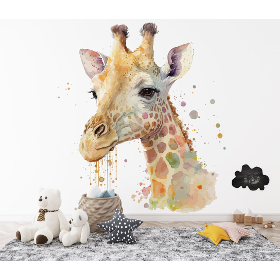 Carta da parati panoramica per bambini - Giraffa