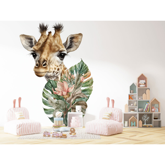 Carta da parati panoramica per bambini - Giraffa
