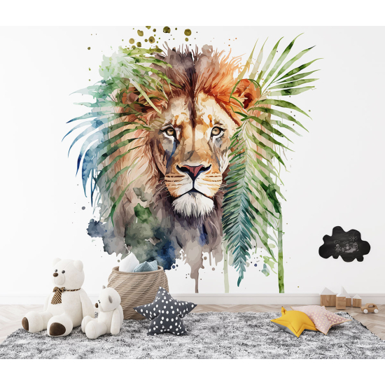 Carta da parati panoramica per bambini - Leone
