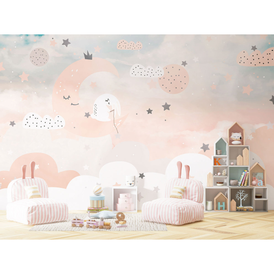 Carta da parati panoramica per bambini - Luna