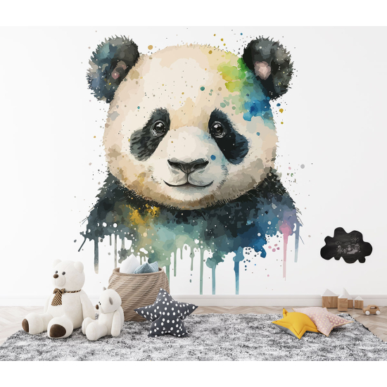 Carta da parati panoramica per bambini - Panda