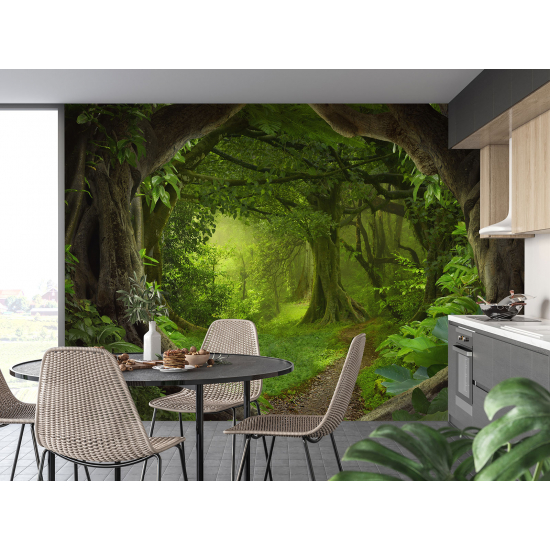Carta da parati panoramica per bambini - Sentiero Foresta
