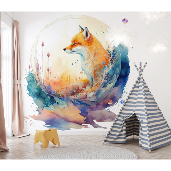 Carta da parati panoramica per bambini - Volpe