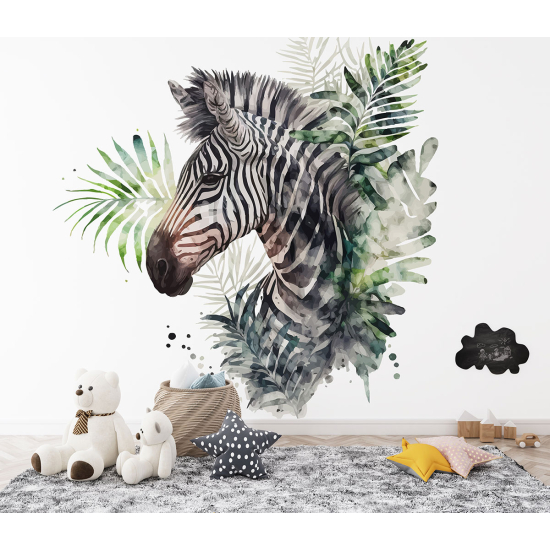 Carta da parati panoramica per bambini - Zebra