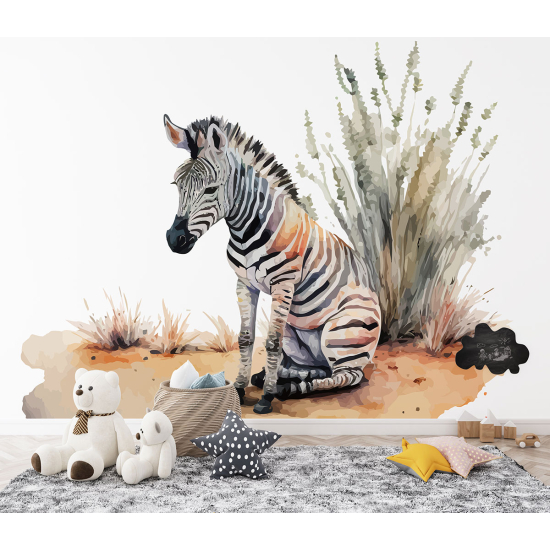 Carta da parati panoramica per bambini - Zebra