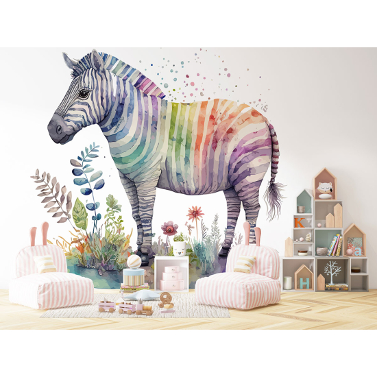 Carta da parati panoramica per bambini - Zebra