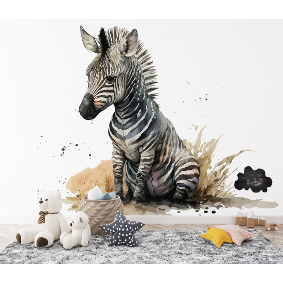 Carta da parati panoramica per bambini - Zebra