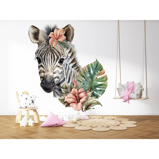 Carta da parati panoramica per bambini - Zebra