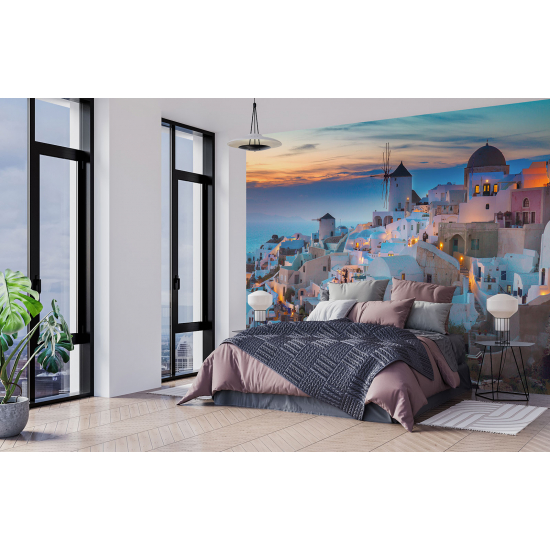 Carta da parati panoramica - Santorini Grecia