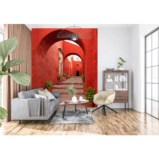 Carta da parati panoramica - Vicolo rosso
