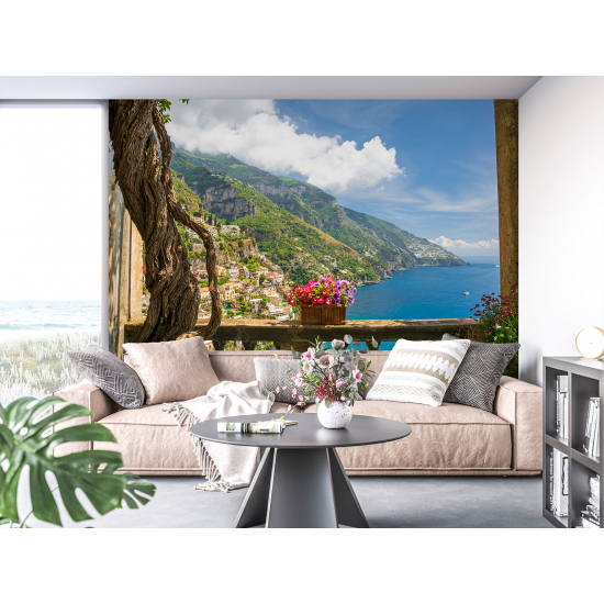 Carta da parati panoramica - Vista su Positano Italia
