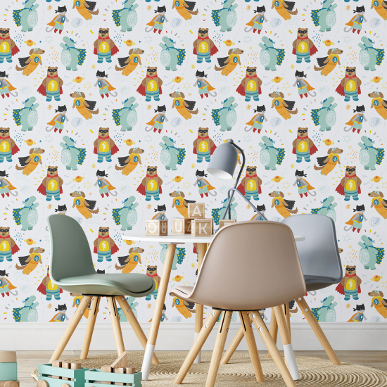 Carta da parati per bambini - Super Eroi