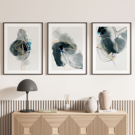 Confezione di 3 poster trittici - Astratto