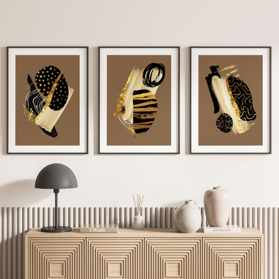 Confezione di 3 poster trittici - Astratto