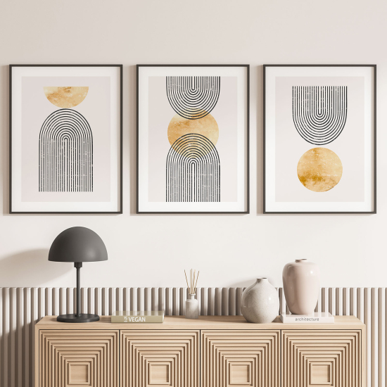 Confezione di 3 poster trittici - Boho
