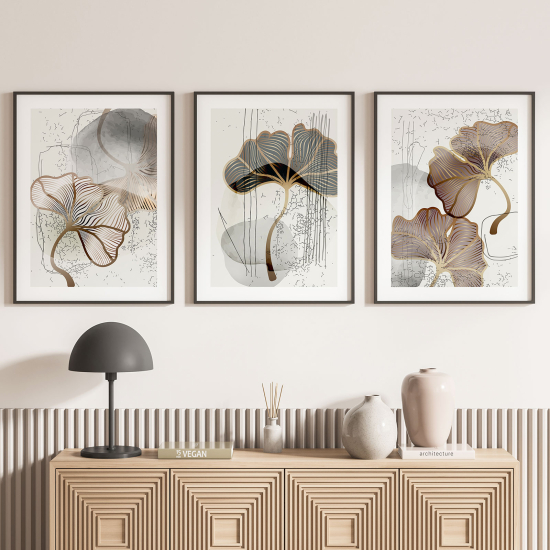 Confezione di 3 poster trittici - Fiori