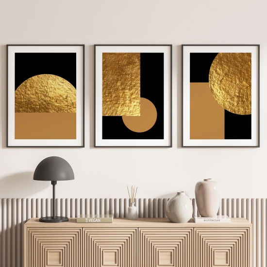 Confezione di 3 poster trittici - Forme geometriche