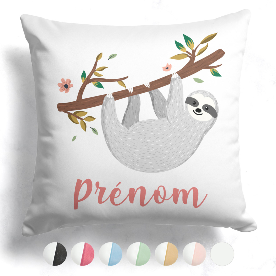 Cuscino bicolore personalizzato - Pigro