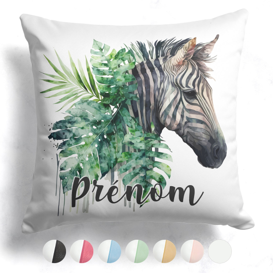 Cuscino bicolore personalizzato - Zebra