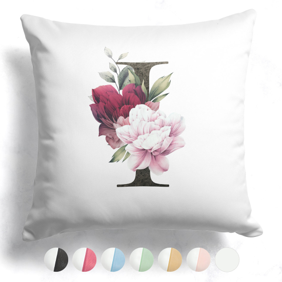 Cuscino monogram bicolore - I