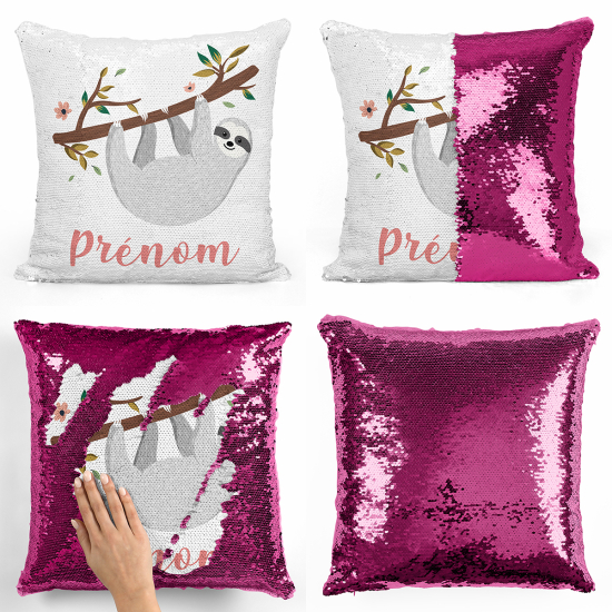 Cuscino Paillettes Personalizzato - Pigro
