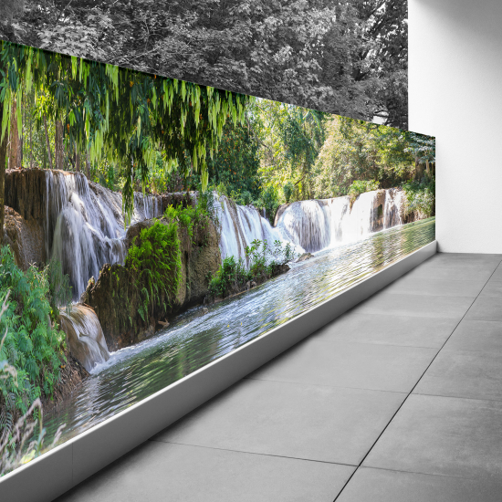 Frangivista per balcone - 100x325 cm - Cascate