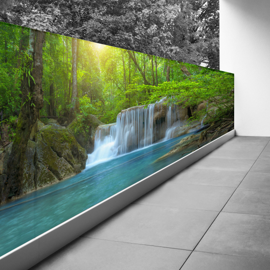 Frangivista per balcone - 100x400 cm - Cascate