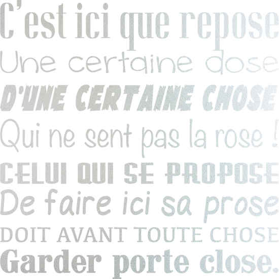 Pellicole Effetto sabbiato - Citazione Bagni