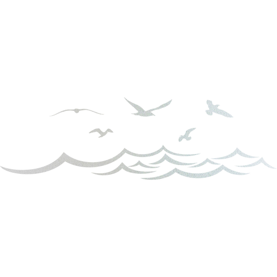 Pellicole Effetto sabbiato - Mare Uccelli