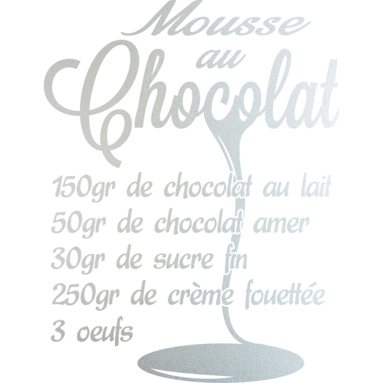 Pellicole Effetto sabbiato - Ricetta Mousse al cioccolato