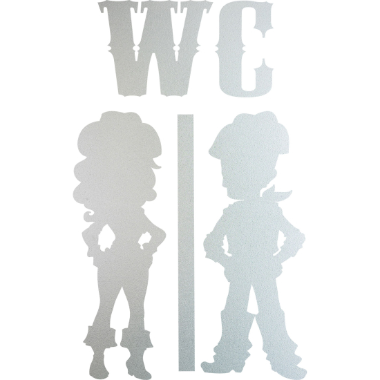 Pellicole Effetto sabbiato - WC salone