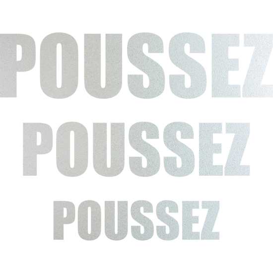 Pellicole Effetto sabbiato - WC Spingere