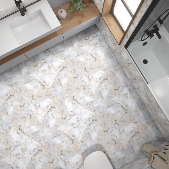 Piastrelle Adesive per Pavimenti - Effetto Marmorizzato