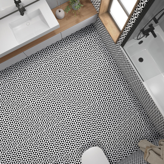 Piastrelle Adesive per Pavimenti - Effetto Mosaico