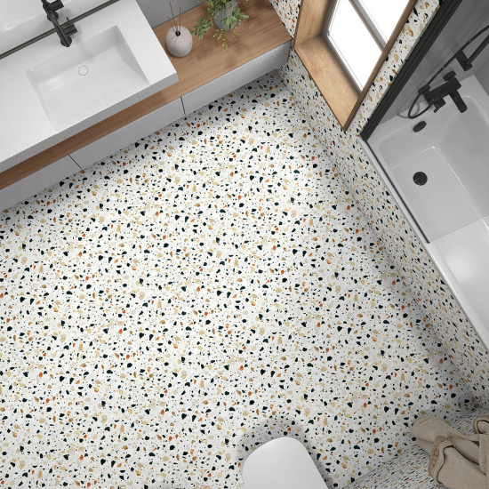 Piastrelle Adesive per Pavimenti - Motivo Terrazzo