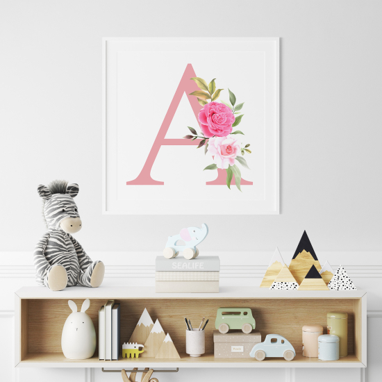 Poster Monogram personalizzato - Lettera A