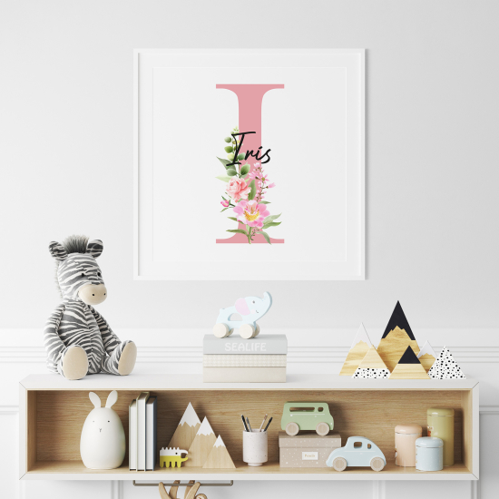 Poster Monogram personalizzato - Lettera I