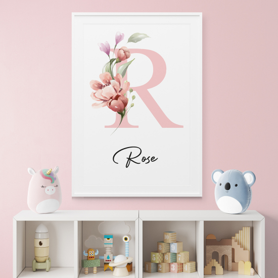 Poster Monogram personalizzato - Lettera R